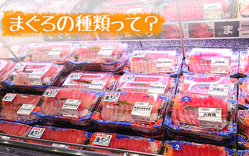 スーパーにならぶ鮪の刺身